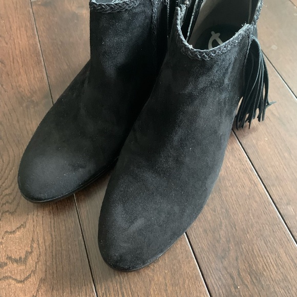 Suede Ankle Boots | Sam Edelman | 10 | Black - Picture 4 of 9